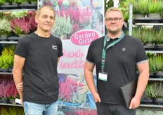 Breeder Claus Geissler of Garden Girls together with grower Markus Hemmje at the fair to show their products.